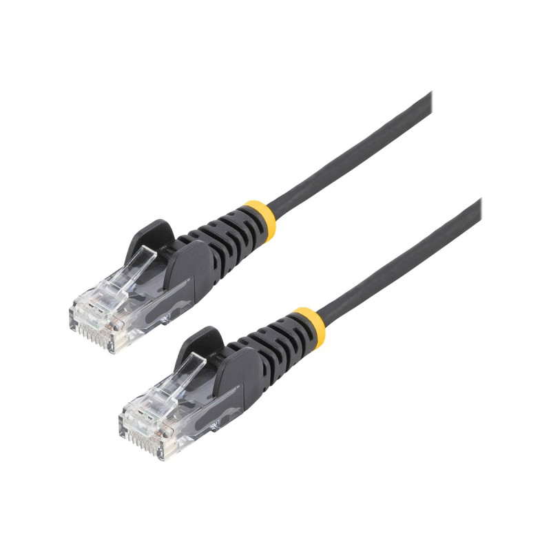 0.5M Slim CAT6 Cable - Black Snagless - 28 Awg Copper Wire | APLIUM