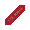 Brother TZe-RW54 - Satinado - dorado sobre rojo tinto - Roll | APLIUM