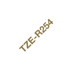 Brother TZe-R254 - Brillante - dorado sobre blanco - Rollo ( | APLIUM