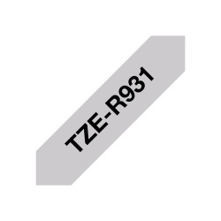 Brother TZe-R931 - Satinado - negro sobre plata - Rollo (1,2 | APLIUM