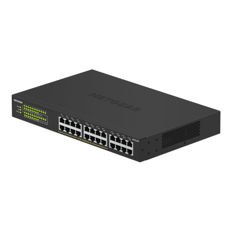 NETGEAR GS324P - Conmutador - sin gestionar - 16 x 10/100/1000 (PoE+)