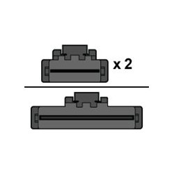 Broadcom - Cable interno SAS - 1x8 Slim SAS (SFF-8654) (M) a 2x4 Slim