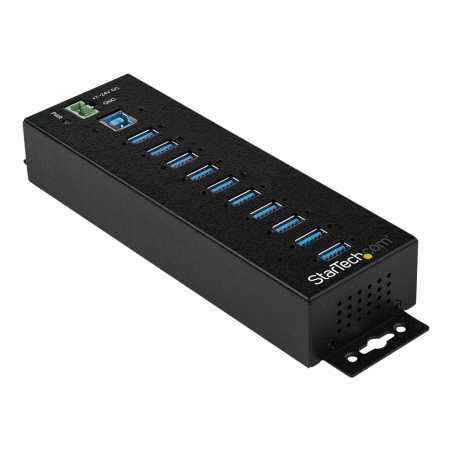 StarTech.com Hub Concentrador Ladron USB 3.0 de 10 Puertos con Adaptad