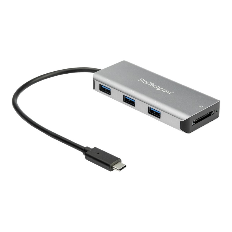 StarTech.com Hub USB-C 10Gbps de 3 Puertos con Lector de Tarjetas de M
