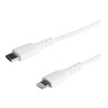 StarTech.com Cable Resistente USB-C a Lightning de 1 m Blanco - Cable