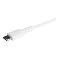 StarTech.com Cable Resistente USB-C a Lightning de 1 m Blanco - Cable