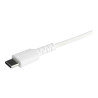StarTech.com Cable Resistente USB-C a Lightning de 1 m Blanco - Cable