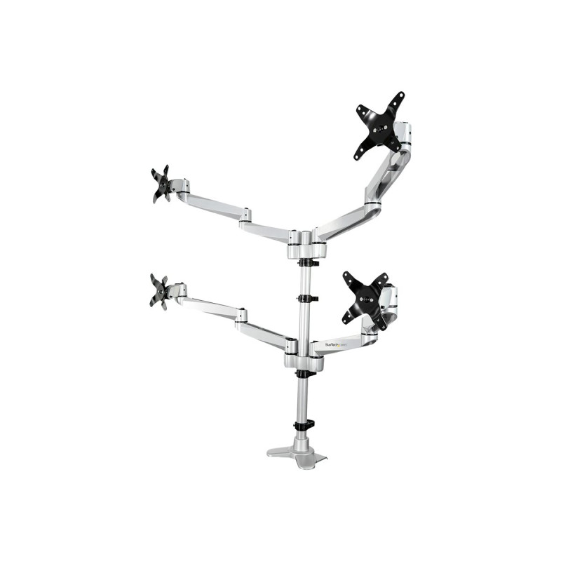 StarTech.com Soporte de Montaje para Cuatro Monitores - Montura con 4