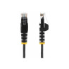 Snagless Network Cable Slim RJ45 1M Black | APLIUM