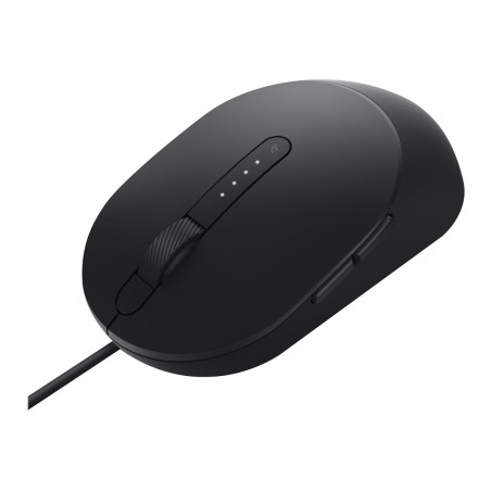 Dell MS3220 - Ratón - laser - 5 botones - cableado - USB 2.0 - negro -