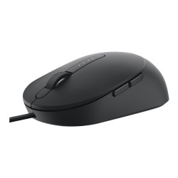 Dell MS3220 - Ratón - laser - 5 botones - cableado - USB 2.0 - negro -