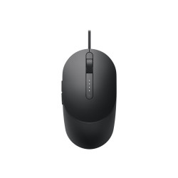 Dell MS3220 - Ratón - laser - 5 botones - cableado - USB 2.0 - negro -