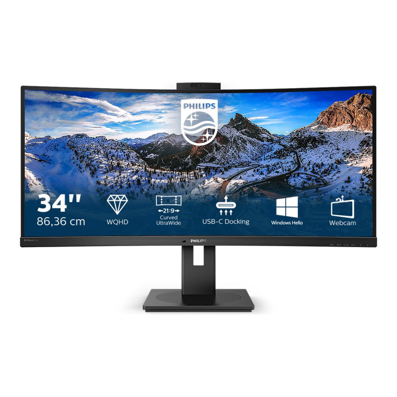 Philips P-line 346P1CRH - Monitor LED - curvado - 34" - 3440 x 1440 WQ