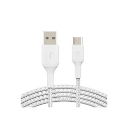 Belkin BoostCharge - Cable USB - USB-C (M) a USB (M) - 1 m - blanco