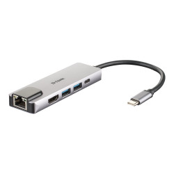 Docking USB Tipo-C D-Link DUB-M520/ 2xUSB/ 1xUSB Tipo-C/ 1xHDMI 4K/ 1x
