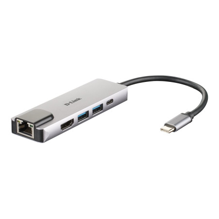 Docking USB Tipo-C D-Link DUB-M520/ 2xUSB/ 1xUSB Tipo-C/ 1xHDMI 4K/ 1x