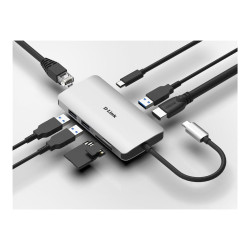 Docking USB Tipo-C D-Link DUB-M810/ 3xUSB/ 1xUSB Tipo-C/ 1xThunderbolt