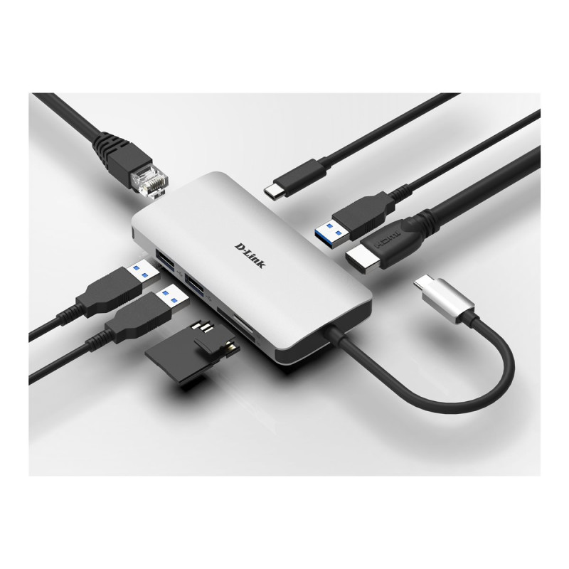 Docking USB Tipo-C D-Link DUB-M810/ 3xUSB/ 1xUSB Tipo-C/ 1xThunderbolt