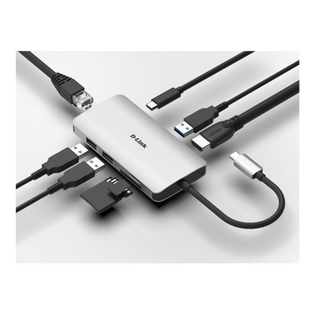 Docking USB Tipo-C D-Link DUB-M810/ 3xUSB/ 1xUSB Tipo-C/ 1xThunderbolt