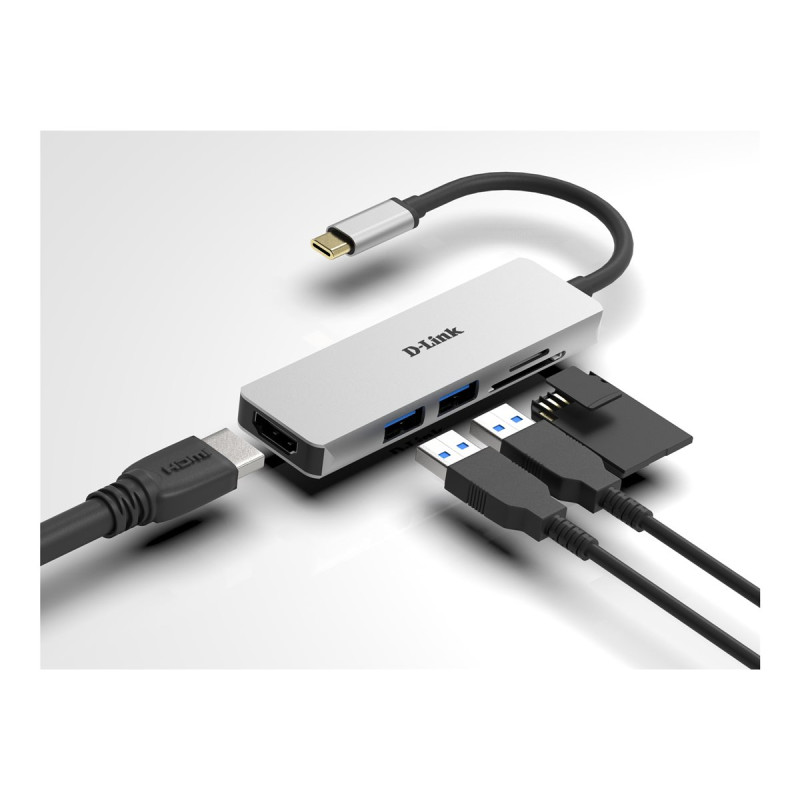 D-Link DUB-M530 - Estación de conexión - USB-C / Thunderbolt 3 - HDMI
