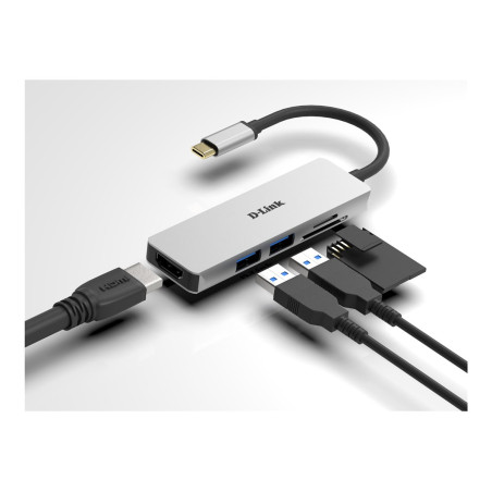 D-Link DUB-M530 - Estación de conexión - USB-C / Thunderbolt 3 - HDMI