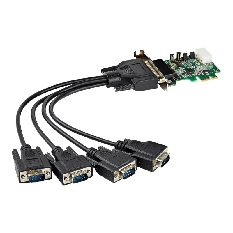 Startech Tarjeta Adaptadora Serie PCI Express RS232 de 4 Puertos - Tar