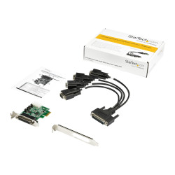 Startech Tarjeta Adaptadora Serie PCI Express RS232 de 4 Puertos - Tar