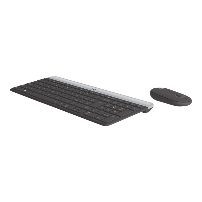 Logitech Slim Wireless Combo MK470 - Juego de teclado y ratón - inalám