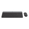 Logitech Slim Wireless Combo MK470 - Juego de teclado y ratón - inalám