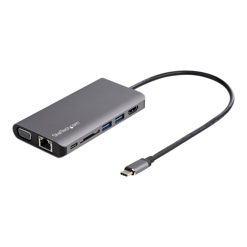StarTech.com Adaptador Multipuertos USB-C con HDMI o VGA y Cable de Co