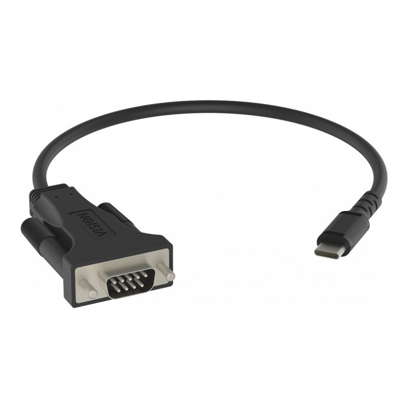 Adaptador USB C a Serial RS232 - funciona con Mac y PC - instalado com