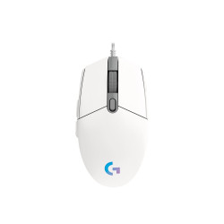 Ratón Gaming Logitech G102 Lightsync/ Hasta 8000 DPI/ Blanco