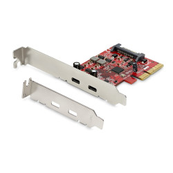 Startech PCIe USB 3.1 Card, 2x USB C 3.1 Gen 2 10Gbps, PCIe Gen 3 x4,
