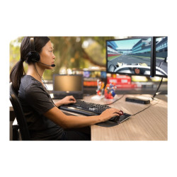 Kensington USB Hi-Fi Headphones with Mic - Auricular - en oreja - cabl