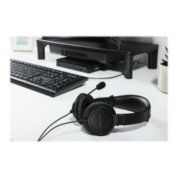 Kensington USB Hi-Fi Headphones with Mic - Auricular - en oreja - cabl