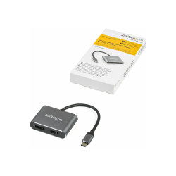 Startech Adaptador de Vídeo Multipuertos USB-C - HDMI o DisplayPort -