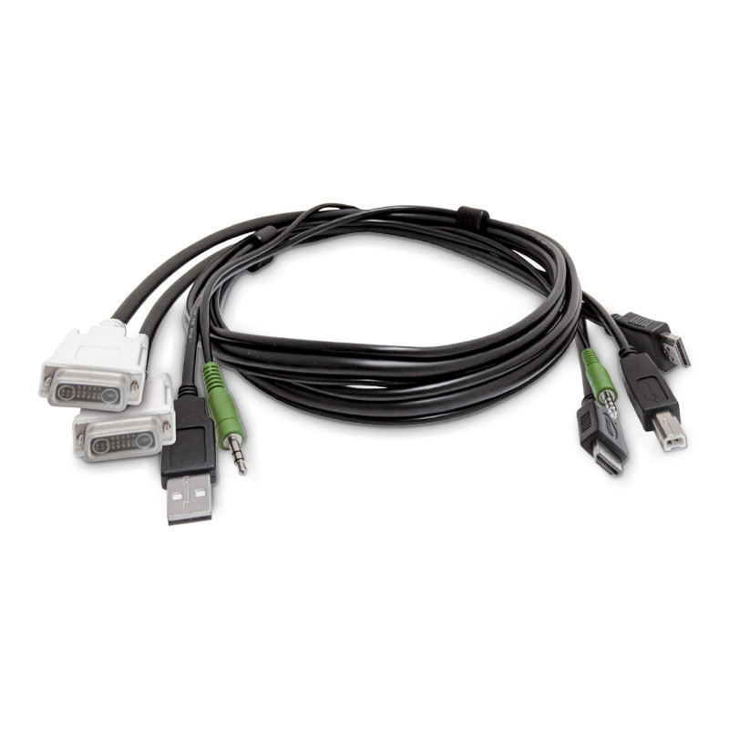 KVM Cable 2x DVI to 2x HDMI TAA