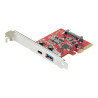 Startech 2-Port 10Gbps USB-A & USB-C PCIe Card, USB 3.1 Gen 2 PCI Expr