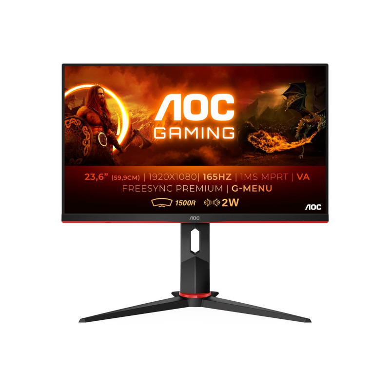 AOC Gaming C24G2AE/BK - Monitor LED - gaming - curvado - 23. | APLIUM