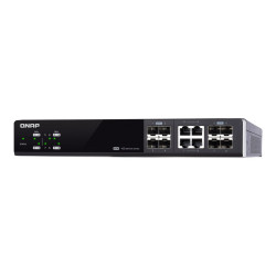 QNAP QSW-M804-4C - Conmutador - Gestionado - 4 x 10 Gigabit SFP+ + 4 x