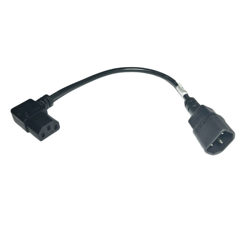 Power adapter C13 C14 angled