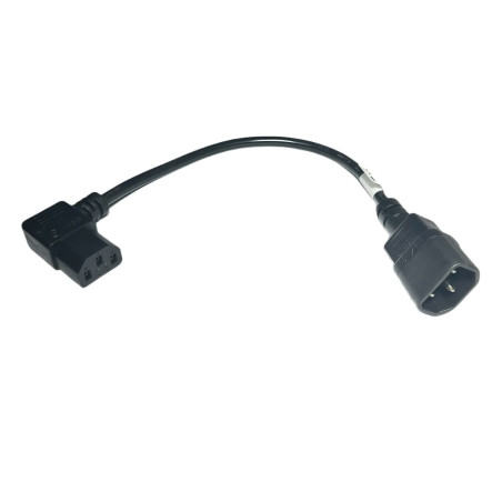 Power adapter C13 C14 angled