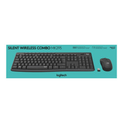 Teclado y Ratón Inalámbricos Logitech Silent Touch MK295/ Grafito