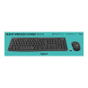 Teclado y Ratón Inalámbricos Logitech Silent Touch MK295/ Grafito