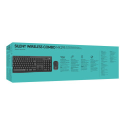 Teclado y Ratón Inalámbricos Logitech Silent Touch MK295/ Grafito