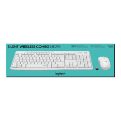 Teclado y Ratón Inalámbricos Logitech Silent Touch MK295/ Blanco