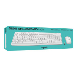 Teclado y Ratón Inalámbricos Logitech Silent Touch MK295/ Blanco