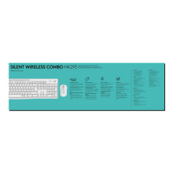 Teclado y Ratón Inalámbricos Logitech Silent Touch MK295/ Blanco