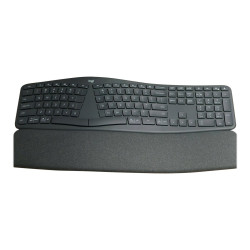 Logitech ERGO K860 - Teclado - inalámbrico - 2.4 GHz, Bluetooth 5.0 -
