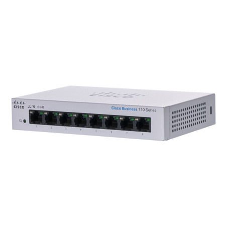 Cisco Business 110 Series 110-8T-D - Conmutador - sin gestionar - 8 x